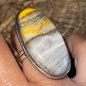 Indonesian Bumblebee Jasper Ring Size 7